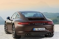 Porsche Carrera 4S - marron - 3/4 arrière gauche