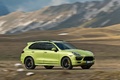 Porsche Cayenne GTS - vert fluo - profil droit, dynamique