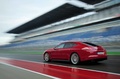 Porsche Panamera GTS - rouge - 3/4 arrière gauche, dynamique