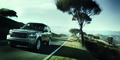 Range Rover Autobiography beige 3/4 avant gauche travelling penché