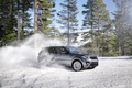 Range Rover Sport 2013 - anthracite - 3/4 avant gauche, dans la neige