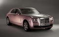 Rolls Royce Ghost rose 3/4 avant droit