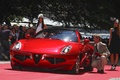 Alfa Romeo Disco Volante rouge, 3-4 avg
