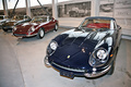 Exposition Ferrari - Panthéon Automobile de Bâle - 275 GTS SWB bleu face avant