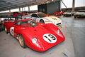 Exposition Ferrari - Panthéon Automobile de Bâle - 312 P rouge 3/4 avant droit