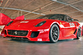 Exposition Ferrari - Panthéon Automobile de Bâle - 599XX rouge 3/4 avant gauche 2