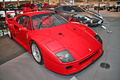 Exposition Ferrari - Panthéon Automobile de Bâle - F40 rouge 3/4 avant droit