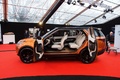 Festival Automobile International de Paris 2018 - Land Rover Discovery Vision Concept orange profil portes ouvertes