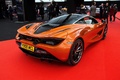 Festival Automobile International de Paris 2018 - McLaren 720S orange 3/4 arrière droit