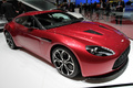 Salon de Genève 2012 - Aston Martin V12 Zagato rouge 3/4 avant droit penché