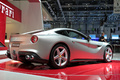Salon de Genève 2012 - Ferrari F12 Berlinetta gris mate 3/4 arrière droit