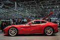 Salon de Genève 2012 - Ferrari F12 Berlinetta rouge profil