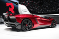 Salon de Genève 2012 - Lamborghini Aventador J rouge 3/4 arrière droit