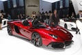 Salon de Genève 2012 - Lamborghini Aventador J rouge 3/4 avant droit