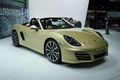 Salon de Genève 2012 - Porsche Boxster jaune 3/4 avant droit