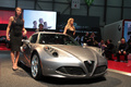 Salon de Genève 2013 - Alfa Romeo 4C gris 3/4 avant droit