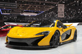 Salon de Genève 2013 - McLaren P1 jaune 3/4 avant gauche