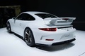 Salon de Genève 2013 - Porsche 991 GT3 blanc 3/4 arrière gauche