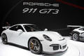 Salon de Genève 2013 - Porsche 991 GT3 blanc 3/4 avant droit