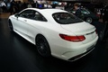 Mercedes S-Classe Coupe blanc 3/4 arrière gauche