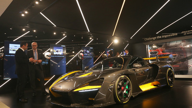 Salon de Genève 2018 - McLaren Senna MSO carbone 3/4 avant gauche