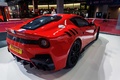 Mondial de l'Automobile de paris 2016 - Ferrari F12 TDF rouge 3/4 arrière droit
