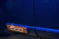 Mondial de l'Automobile de paris 2016 - Fiat 500C Riva bleu logo aile arrière