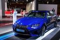 Mondial de l'Automobile de paris 2016 - Lexus GS F bleu 3/4 avant gauche