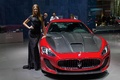 Mondial de l'Automobile de Paris 2016 - Maserati GranTurismo MC Stradale rouge face avant