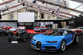 RM Auctions - Paris 2018 - Bugatti Chiron bleu/bleu 3/4 avant gauche
