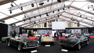 RM Auctions - Paris 2018 - Maserati 3500 GT Spider noir & Mistral Spider beige & Ghibli Spider noir