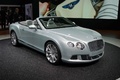 Salon de Francfort IAA 2011 - Bentley Continental GTC 2011 gris 3/4 avant droit