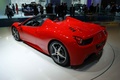 Salon de Francfort IAA 2011 - Ferrari 458 Italia Spider rouge 3/4 arrière gauche
