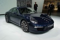 Salon de Francfort IAA 2011 - Porsche 991 Carrera S bleu 3/4 avant droit