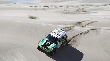 Dakar 2012 Mini Peterhansel descente dune