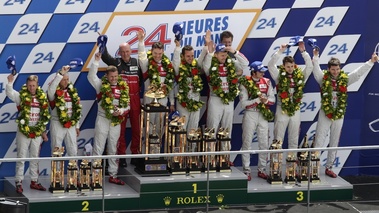 24h du Mans 2012 Audi podium