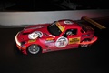 Mercedes SLS AMG GT3 rouge profil vue de haut