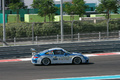 Porsche 997 GT3 RSR blanc/bleu profil 2