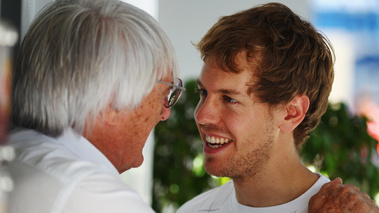 Brésil 2011 Vettel et Ecclestone