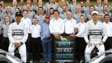 F1 GP Abu Dhabi 2014 Mercedes titre équipe