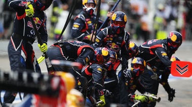F1 GP Allemagne Red Bull pit stop