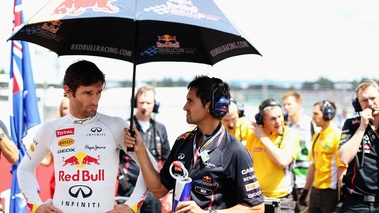F1 GP Allemagne Red Bull Webber portrait