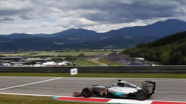 F1 GP Autriche 2014 Mercedes Hamilton profil