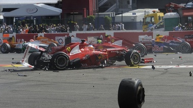 F1 GP Belgique 2012 Alonso après crash