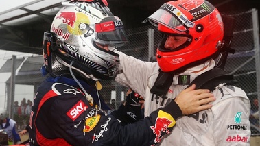 F1 GP Brésil 2012 Red Bull Vettel et Schumacher