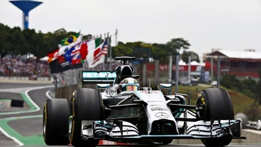 F1 GP Brésil 2014 Mercedes Hamilton