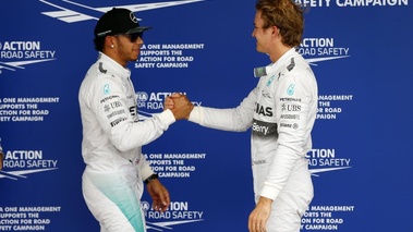 F1 GP Brésil 2014 Mercedes Rosberg Hamilton poignée de main