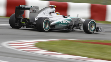 F1 GP Canada 2013 Mercedes Hamilton 3/4 arrière