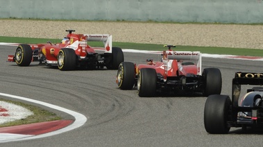 F1 GP Chine 2013 2 Ferrari vue arrière