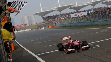 F1 GP Chine 2013 Ferrari Alonso arrivée